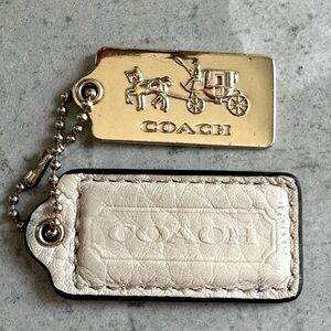 Coach Gold Horse & Carriage + Cream Hang Tags